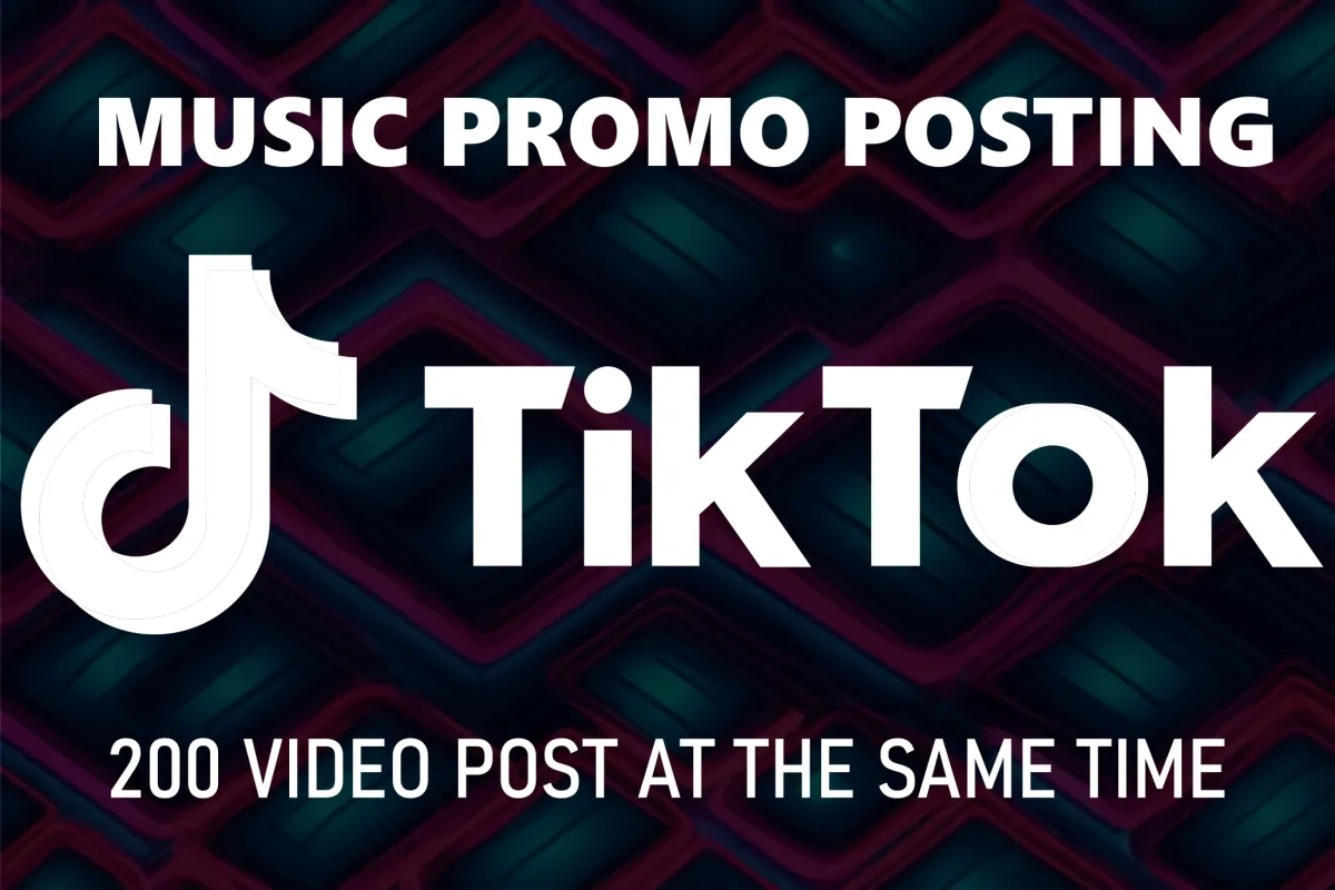 Посев музыки масспостингом в TIK-TOK 200 постов